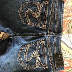 Women’s silver jeans